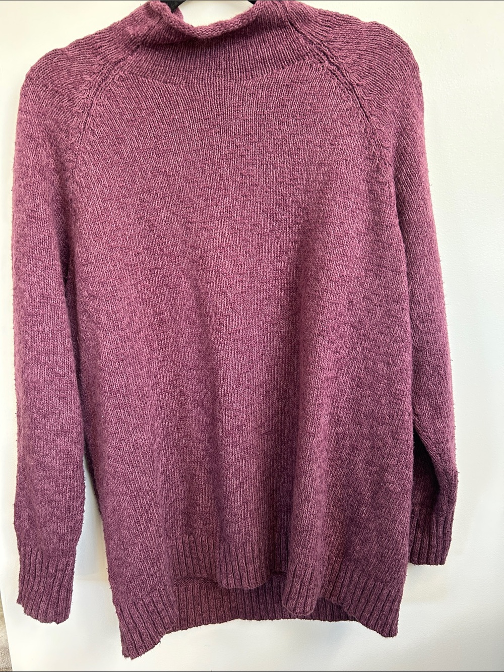 L.L. Bean Women's Turtleneck Sweater in Mauve